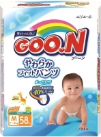 Подгузники-трусики Goo.N M 7-12кг (58шт) -
